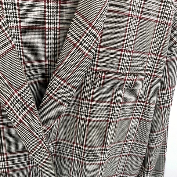 Plaid Pleated Swing Coat - Picture 4 of 9